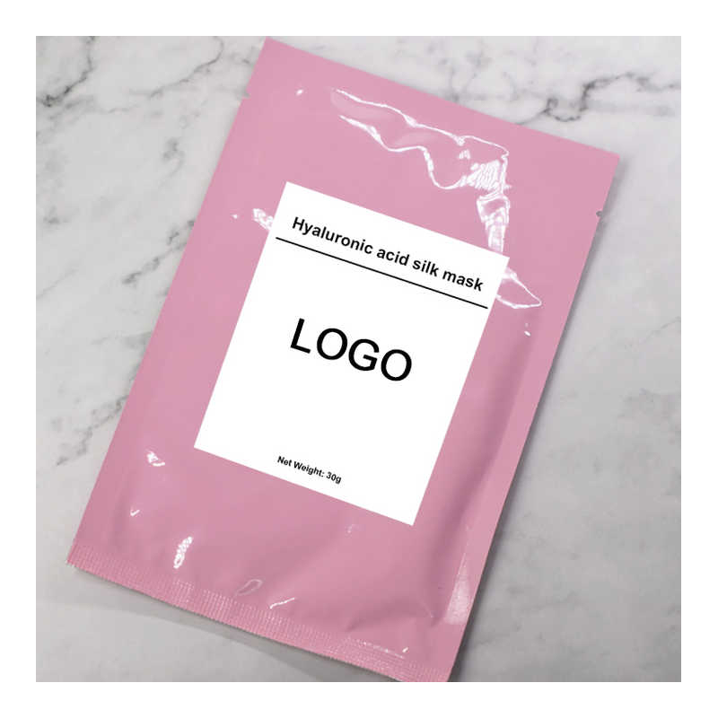 35 গ্রাম ফেসিয়াল শীট জৈব ময়শ্চারাইজিং হায়ালুরোনিক অ্যাসিড সিল্ক ফেস ফেস মাস্ক