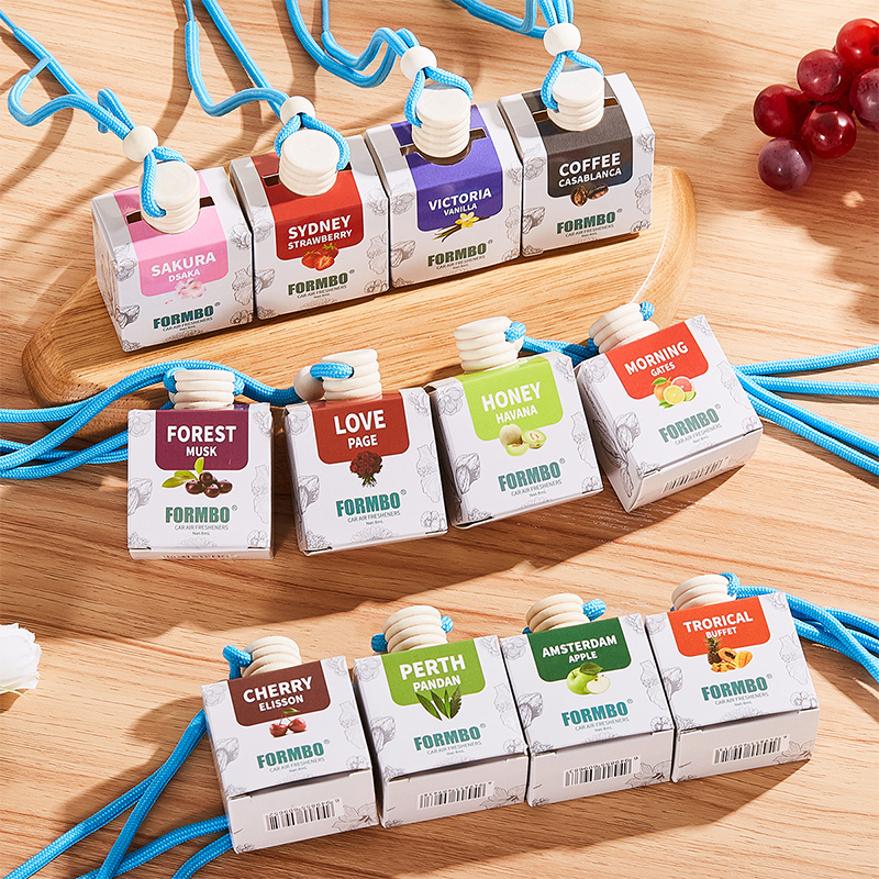 ব্লসম এবং বেরি কার পারফিউম - প্রাকৃতিক ফ্লোরাল এবং ফ্রুটি এসেন্সের সাথে ঝুলন্ত এয়ার ফ্রেশনার লাক্সারি কার সেন্ট এক্সেসরিজ 8ml