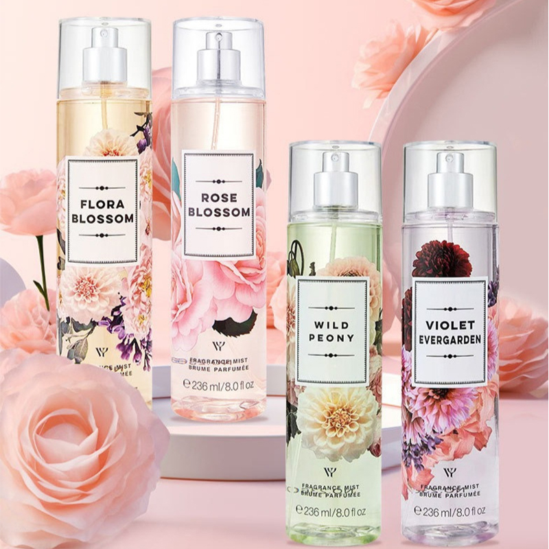 মহিলাদের জন্য 236ml দীর্ঘস্থায়ী সুগন্ধি পারফিউম স্প্রে স্প্ল্যাশ বডি মিস্ট